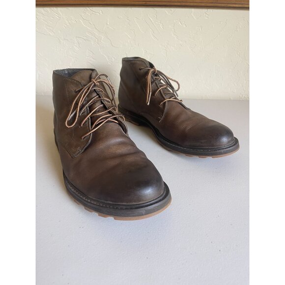 Sorel Madson Chukka Men's Oxford Boots Burnished Toe Men's 13 Leather Lace Up - Picture 4 of 10